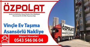 Vinçle ev taşıma Ankara vinçli nakliyat şirketi Asansörlü taşımacılık