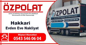 Hakkari evden eve nakliyat Hakkari nakliyat firması